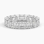 Emerald Eternity Lab Diamond Ring (5 ct. tw.) Platinum Eternity Band