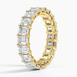 Emerald Eternity Diamond Ring (5 ct. tw.) Yellow Gold 18k Eternity Band