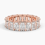 Emerald Eternity Diamond Ring (6 ct. tw.) Rose Gold 18k Eternity Band