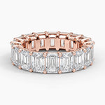 Emerald Eternity Lab Diamond Ring (4 ct. tw.) Rose Gold 18k Eternity Band