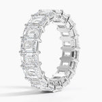 Emerald Eternity Lab Diamond Ring (7 ct. tw.) Platinum Eternity Band