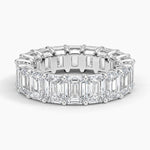 Emerald Eternity Lab Diamond Ring (7 ct. tw.) Platinum Eternity Band