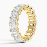 Emerald Eternity Lab Diamond Ring (2 ct. tw.) Yellow Gold 18k Eternity Band