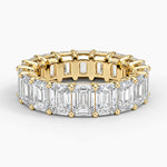 Emerald Eternity Diamond Ring (7 ct. tw.) Yellow Gold 18k Eternity Band