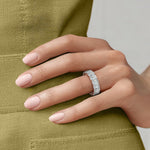 Emerald Eternity Lab Diamond Ring (8 ct. tw.) Rose Gold 18k Eternity Band