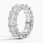 Emerald Eternity Diamond Ring (8 ct. tw.) Platinum Eternity Band