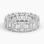 Emerald Eternity Diamond Ring (8 ct. tw.) Platinum Eternity Band