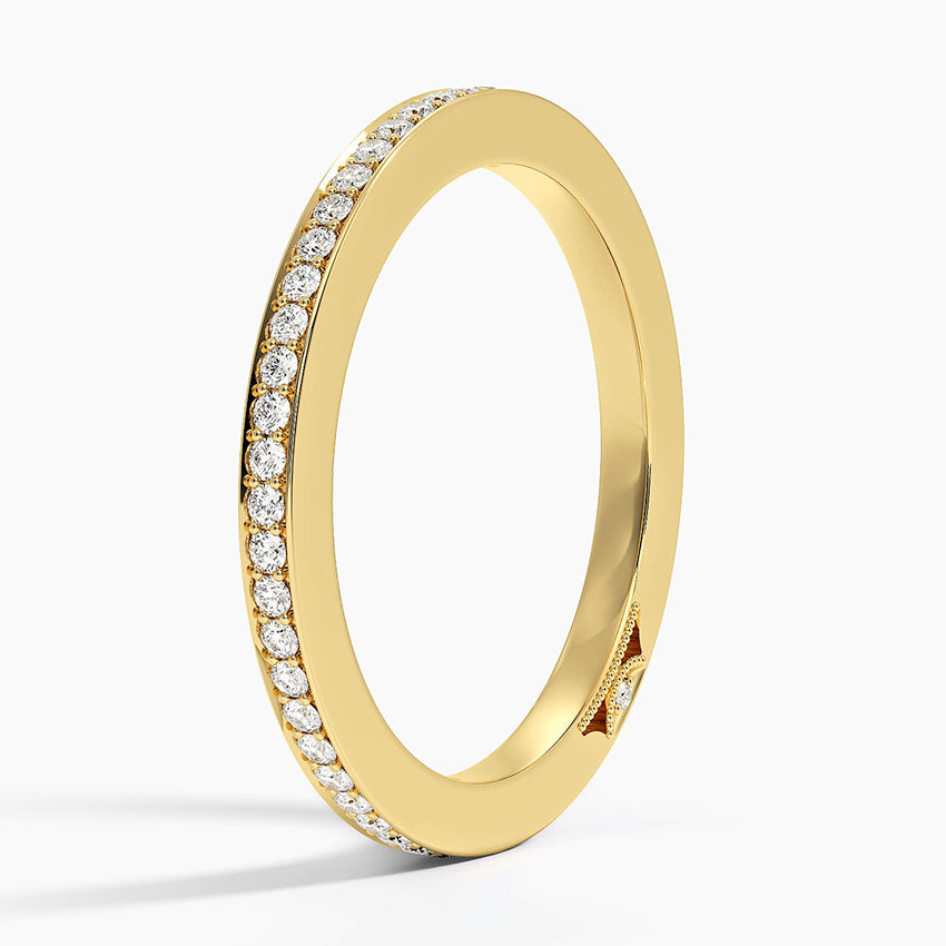 Tacori Dantela Eternity Diamond Ring (1/4 ct. tw.) Yellow Gold 18k Eternity Band