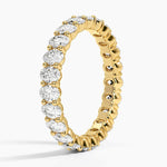 Oval Eternity Diamond Ring (2 ct. tw.) Yellow Gold 18k Eternity Band