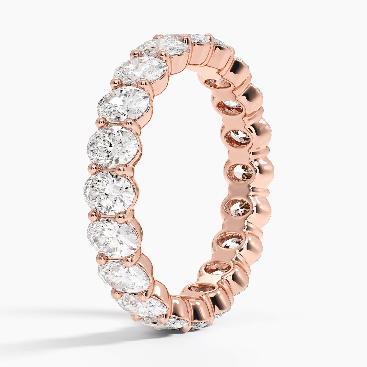 Oval Eternity Diamond Ring (3 ct. tw.) Rose Gold 18k Eternity Band