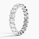 Oval Eternity Diamond Ring (3 ct. tw.) Platinum Eternity Band