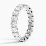 Oval Eternity Diamond Ring (3 ct. tw.) Platinum Eternity Band