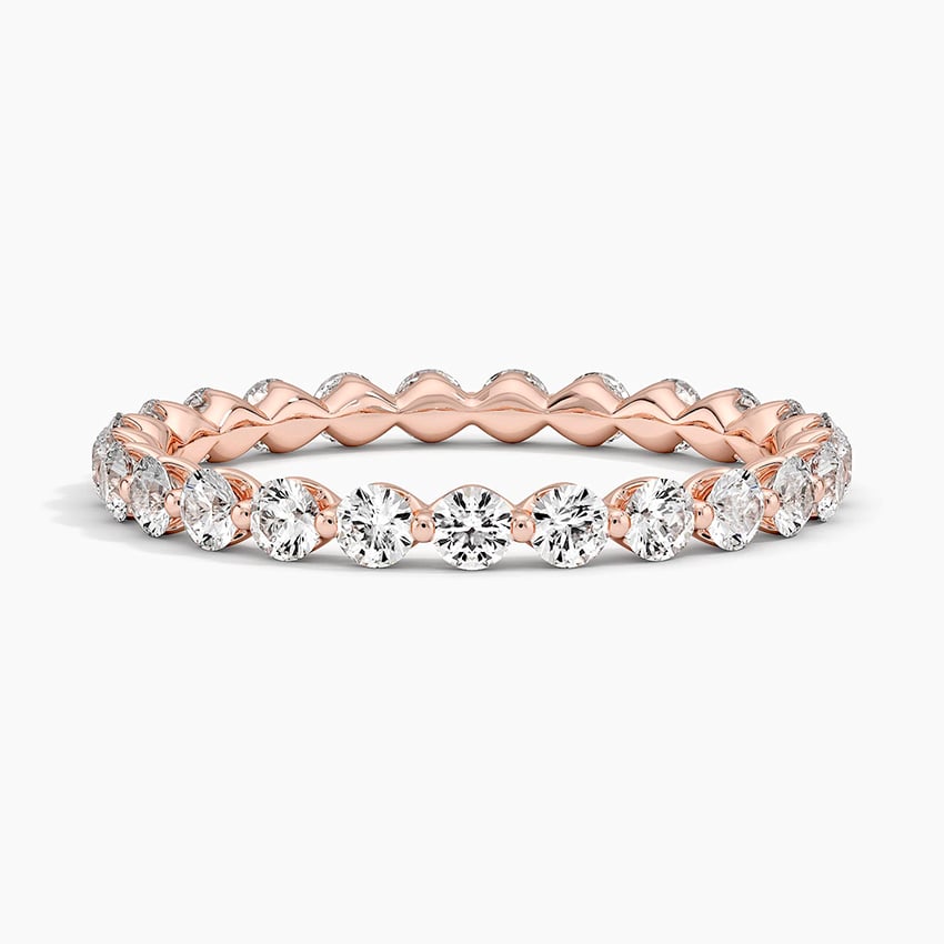Riviera Eternity Diamond Ring (1 ct. tw.) Rose Gold 18k Eternity Band