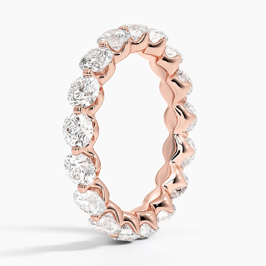 Riviera Eternity Diamond Ring (3 ct. tw.) Rose Gold 18k Eternity Band