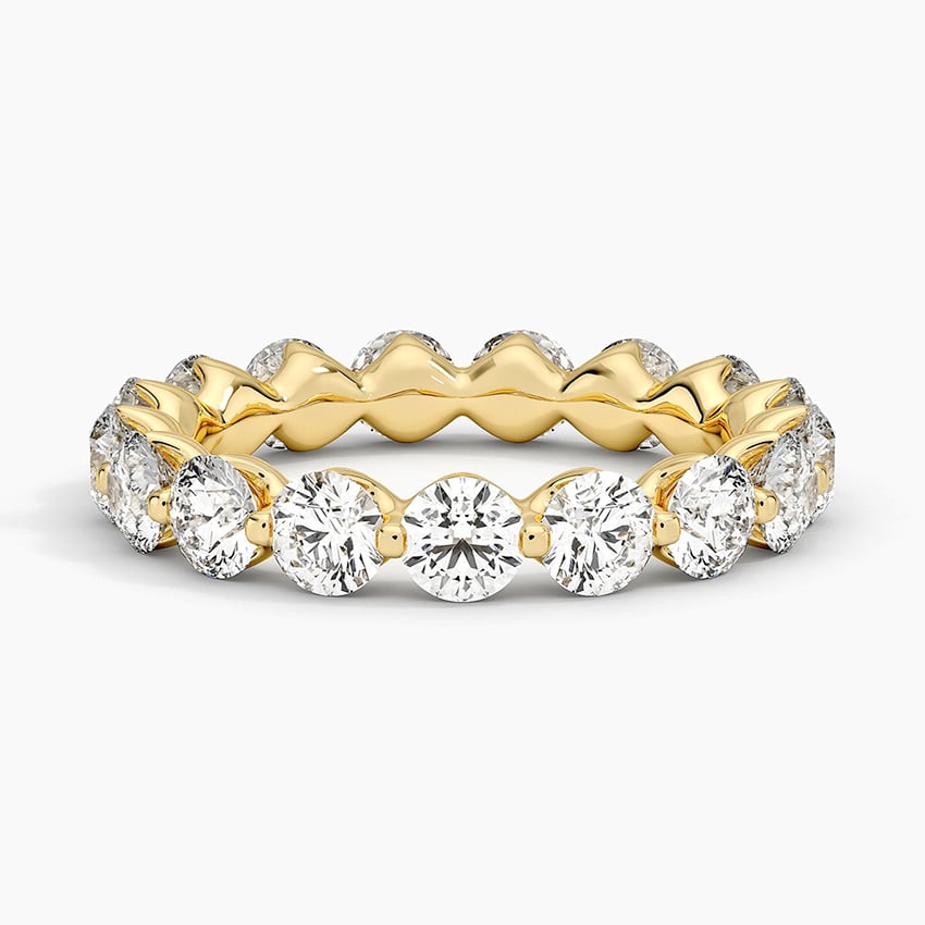 Riviera Eternity Diamond Ring (3 ct. tw.) Yellow Gold 18k Eternity Band