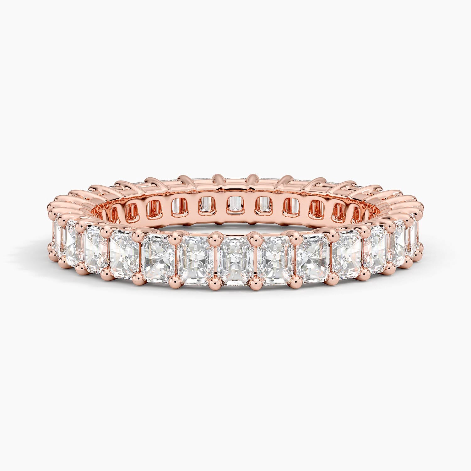 Radiant Eternity Diamond Ring (2 ct. tw.) Rose Gold 18k Eternity Band
