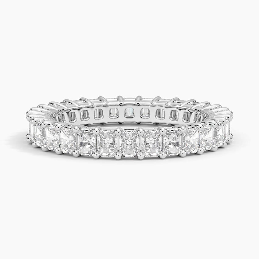 Radiant Eternity Diamond Ring (2 ct. tw.) Platinum Eternity Band