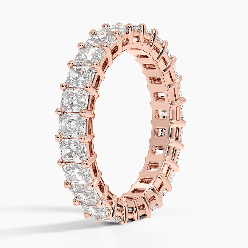 Radiant Eternity Diamond Ring (3 ct. tw.) Rose Gold 18k Eternity Band