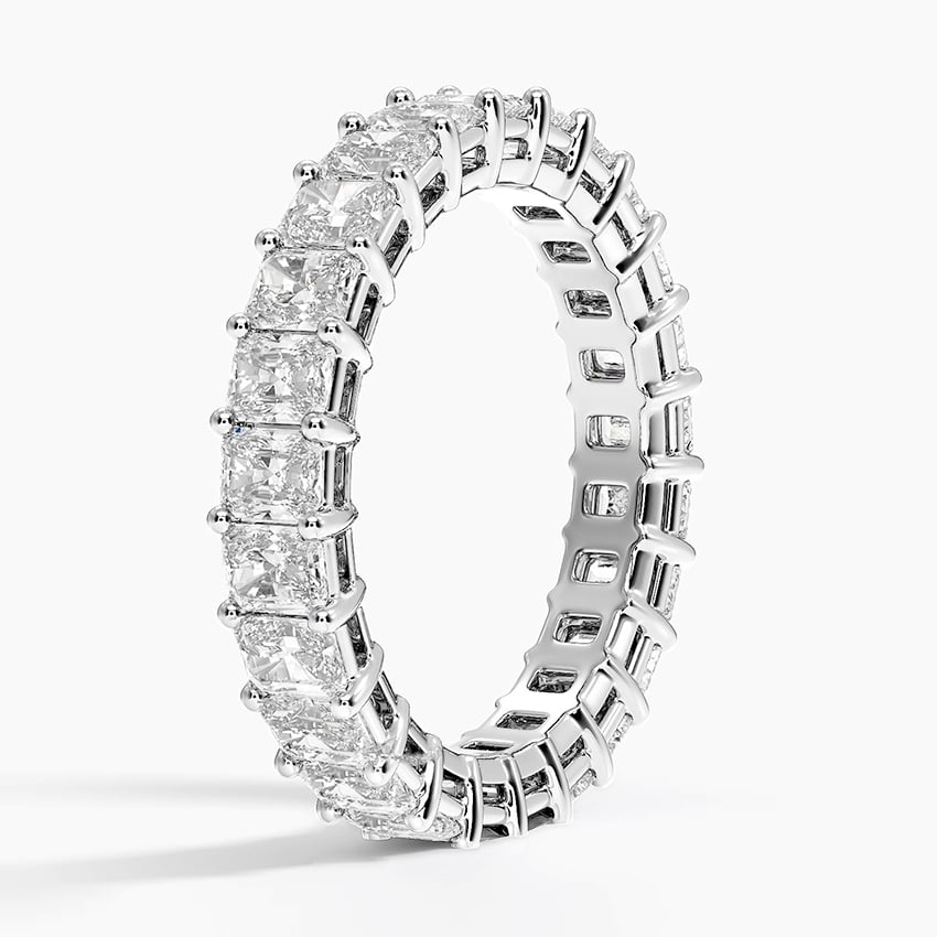 Radiant Eternity Diamond Ring (3 ct. tw.) Platinum Eternity Band