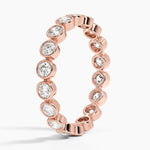 Bezel Round Eternity Diamond Ring (1 ct. tw.) Rose Gold 18k Eternity Band