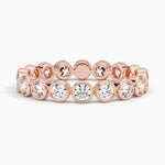 Bezel Round Eternity Diamond Ring (1 ct. tw.) Rose Gold 18k Eternity Band