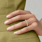Bezel Round Eternity Diamond Ring (1 ct. tw.) Yellow Gold 18k Eternity Band