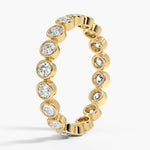 Bezel Round Eternity Diamond Ring (1 ct. tw.) Yellow Gold 18k Eternity Band