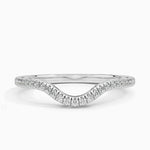 Tacori Lunetta Crescent Contoured Diamond Ring (1/5 ct. tw.) Platinum Wedding Band