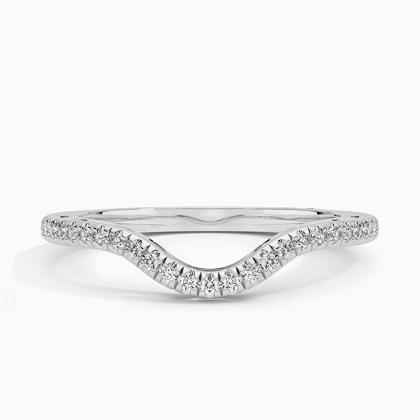 Tacori Lunetta Crescent Contoured Diamond Ring (1/5 ct. tw.) Platinum Wedding Band