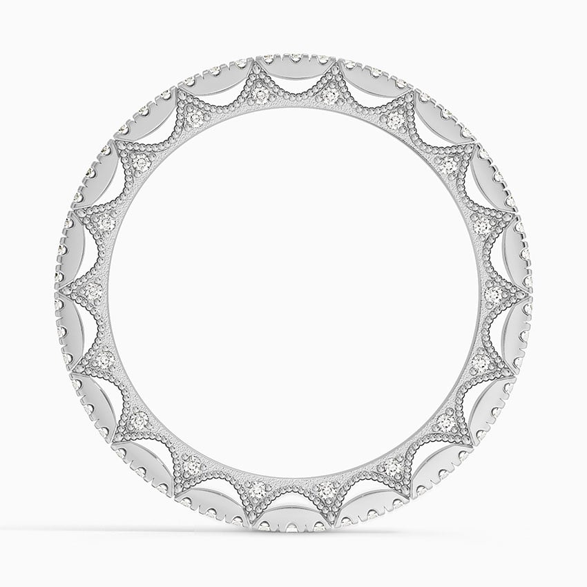 Tacori Lunetta Crescent Eternity Diamond Ring (1/2 ct. tw.) Platinum Eternity Band
