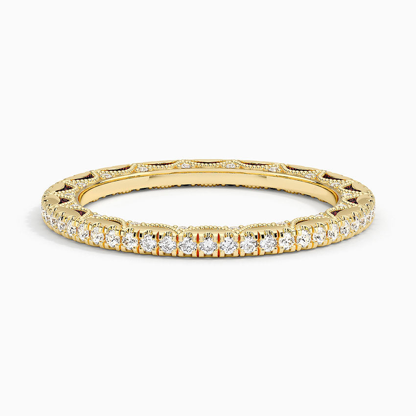 Tacori Lunetta Crescent Eternity Diamond Ring (1/2 ct. tw.) Yellow Gold 18k Eternity Band