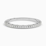 Tacori Lunetta Crescent Diamond Ring (1/4 ct. tw.) Platinum Wedding Band