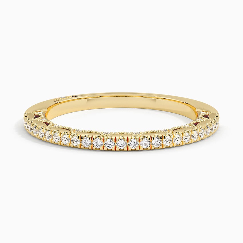 Tacori Lunetta Crescent Diamond Ring (1/4 ct. tw.) Yellow Gold 18k Wedding Band