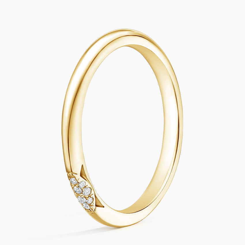 Tacori Founder's Petite Diamond Ring Yellow Gold 18k Wedding Band