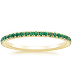 Luxe Ballad Emerald Ring Yellow Gold 18k Wedding Band