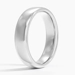 Low Profile 5.5mm Wedding Ring Platinum Wedding Band