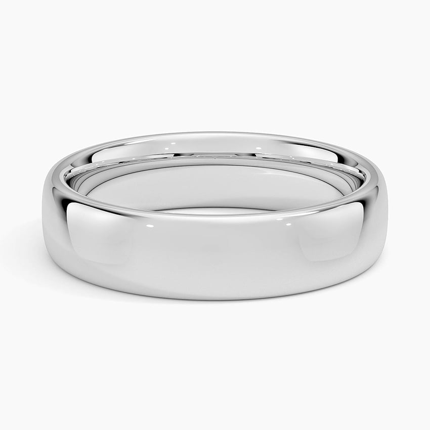 Low Profile 5.5mm Wedding Ring Platinum Wedding Band