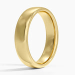 Low Profile 5.5mm Wedding Ring Yellow Gold 18k Wedding Band