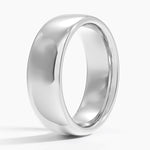 Low Profile 6.5mm Wedding Ring Platinum Wedding Band