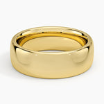 Low Profile 6.5mm Wedding Ring Yellow Gold 18k Wedding Band