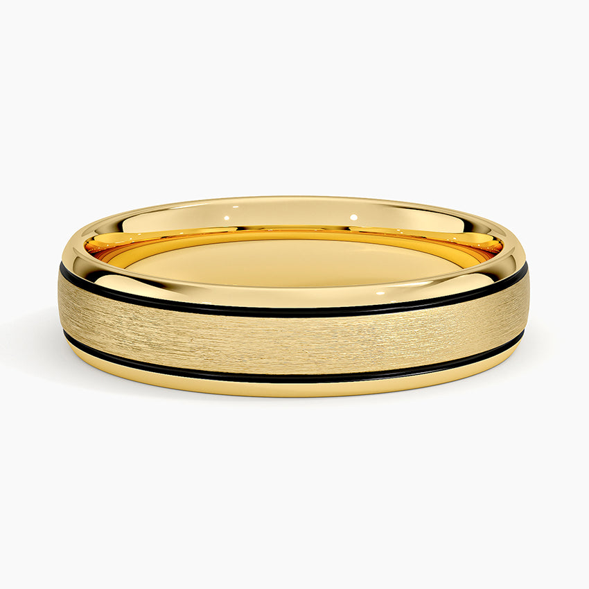Everett 5mm Wedding Ring Yellow Gold 18k Wedding Band