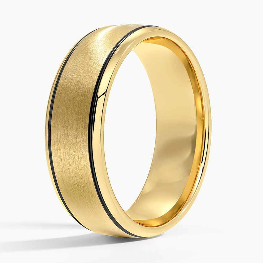 Everett 7mm Wedding Ring Yellow Gold 18k Wedding Band