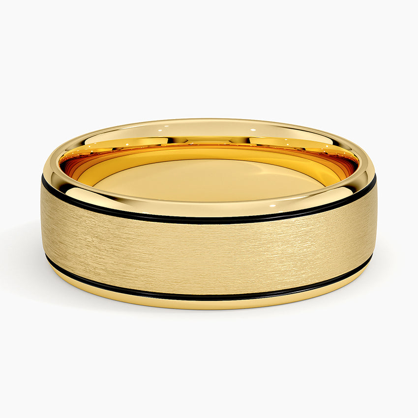 Everett 7mm Wedding Ring Yellow Gold 18k Wedding Band