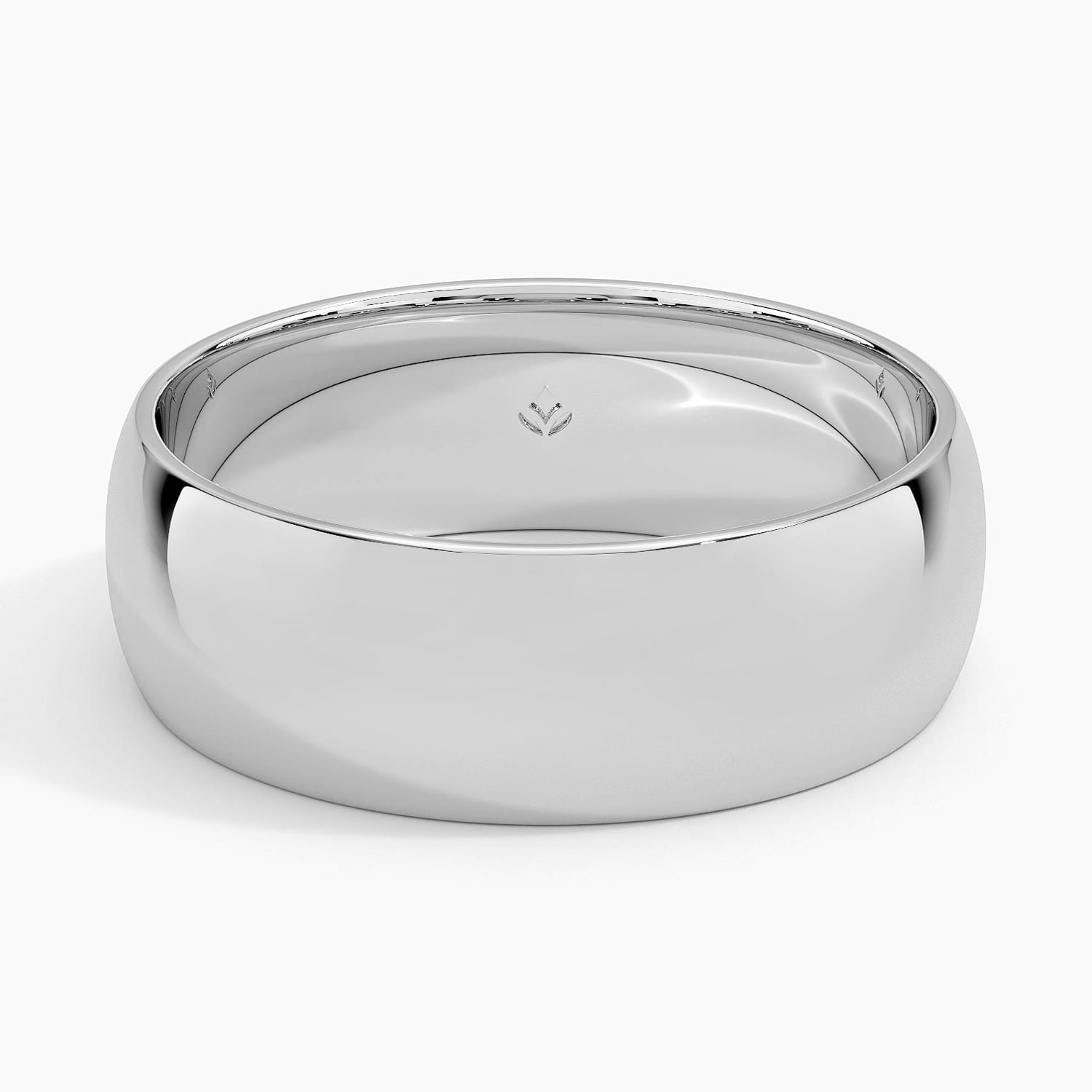 Fairmined Comfort Fit 7mm Wedding Ring White Gold 18k Wedding Band