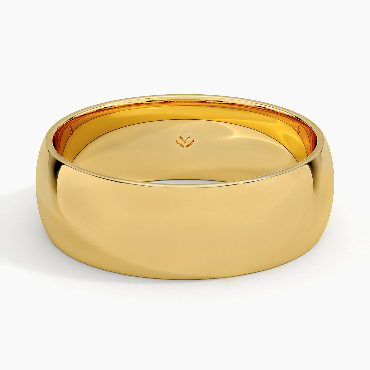 Fairmined Comfort Fit 7mm Wedding Ring Yellow Gold 18k Wedding Band
