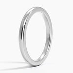 Fairmined Comfort Fit 2mm Wedding Ring White Gold 18k Wedding Band