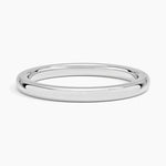 Fairmined Comfort Fit 2mm Wedding Ring White Gold 18k Wedding Band