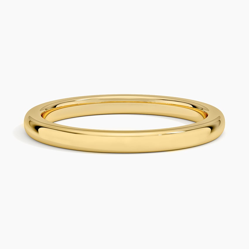 Fairmined Comfort Fit 2mm Wedding Ring Yellow Gold 18k Wedding Band