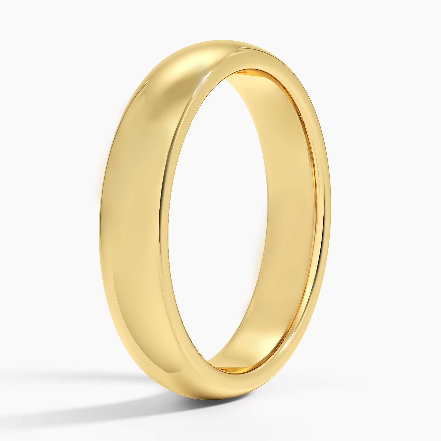 Fairmined Comfort Fit 4mm Wedding Ring Yellow Gold 18k Wedding Band