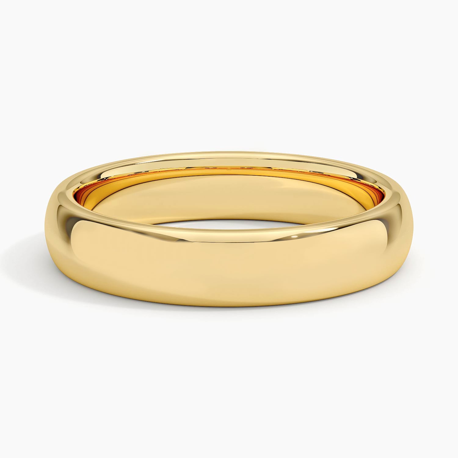 Fairmined Comfort Fit 4mm Wedding Ring Yellow Gold 18k Wedding Band